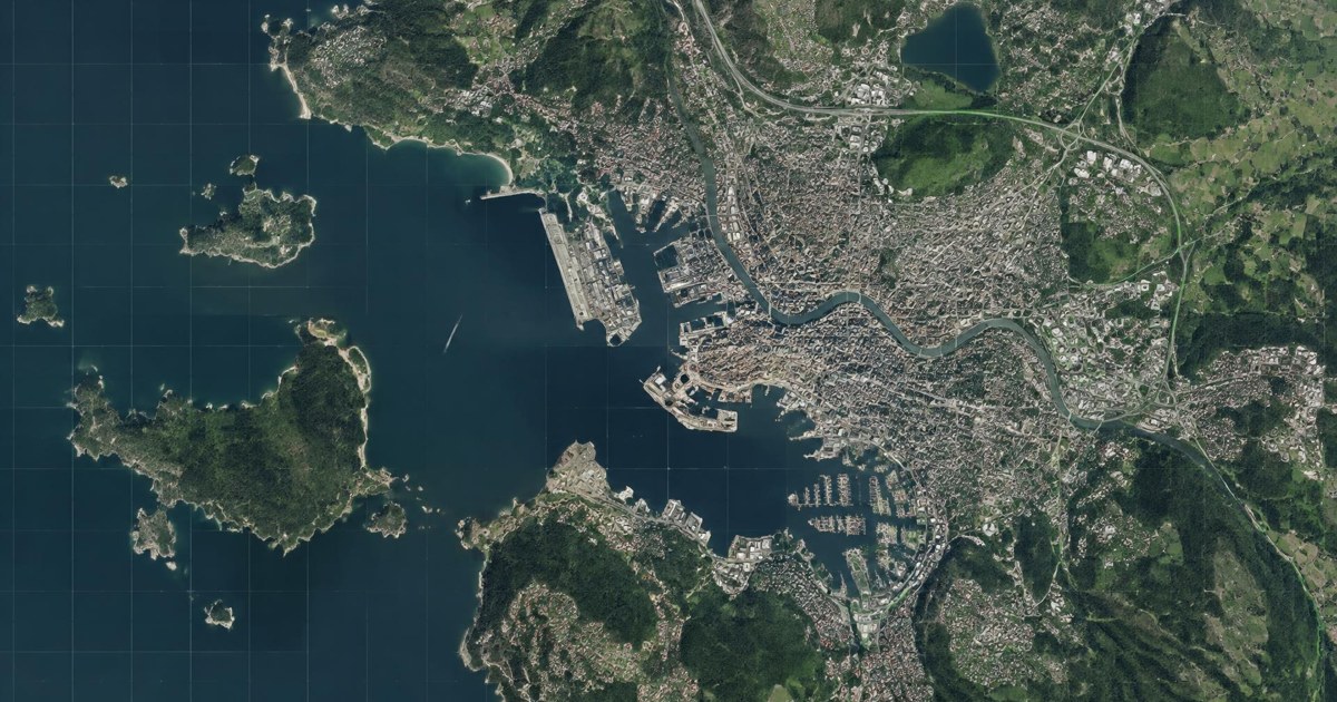 Aerial city mapping visualization